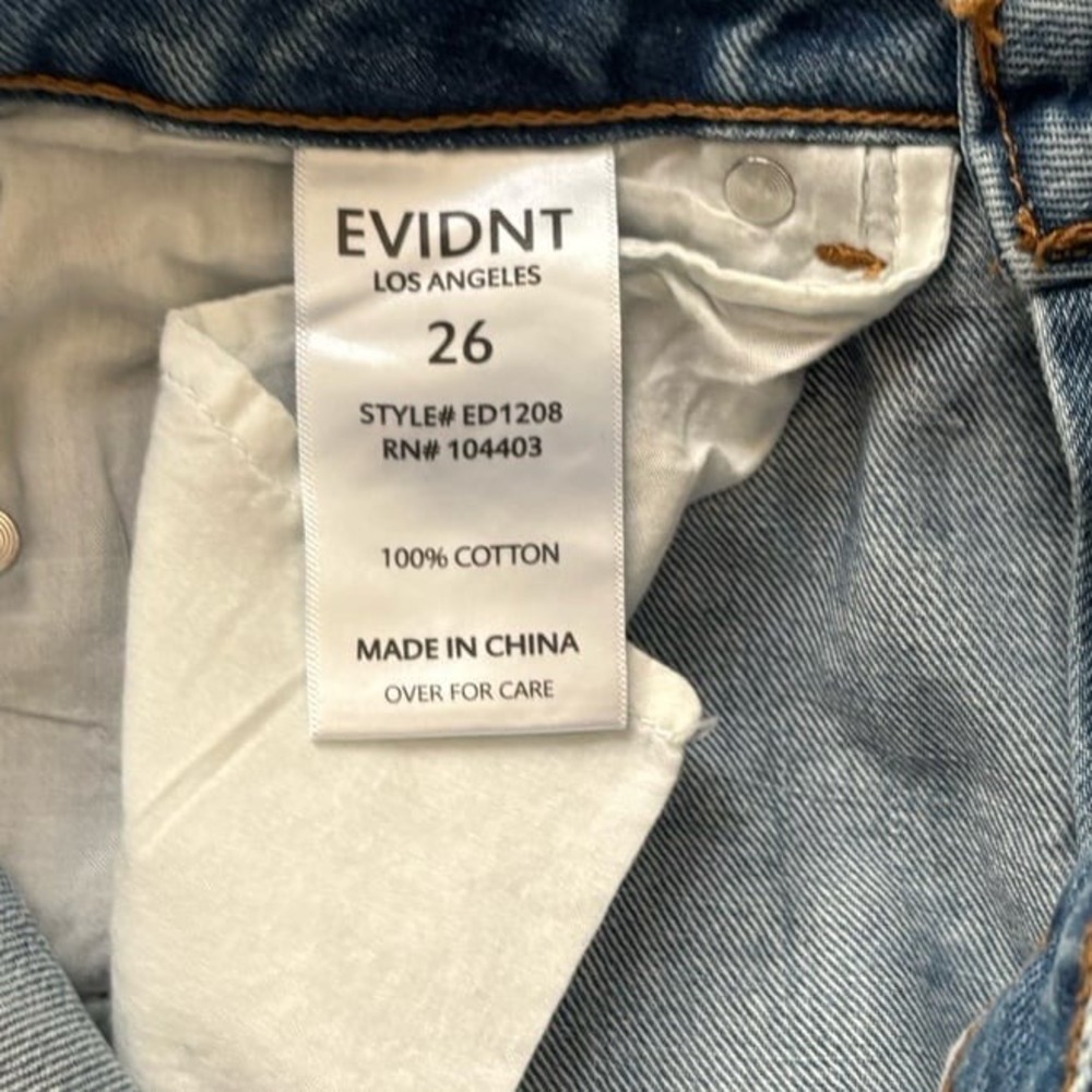 Evidnt Los Angeles Denim Jeans size 26 - Picture 8 of 9